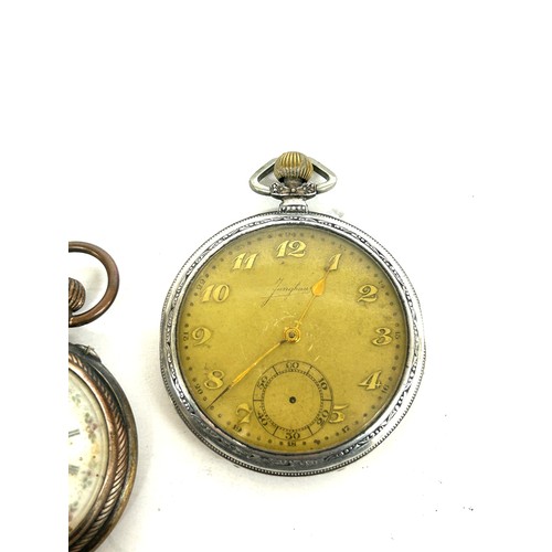 402 - 2 Silver pocket watches, untested