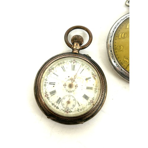 402 - 2 Silver pocket watches, untested