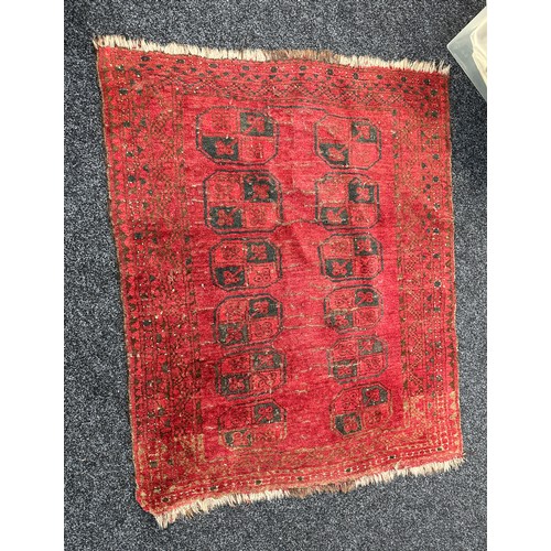 603 - Vintage lounge rug, measures approximately 54 inches long 44 inches wide