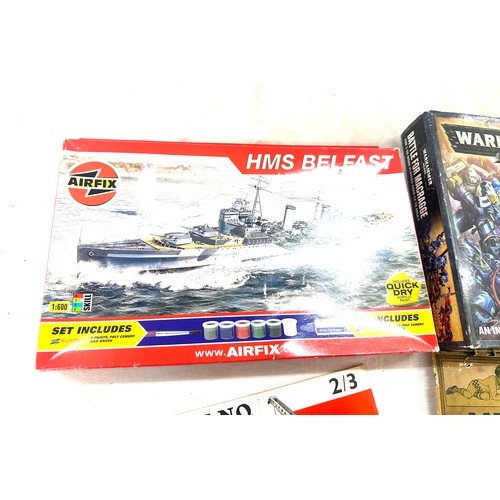 95 - Boxed Airfix HMS Belfast, model HOR01-F39327, Battle for Macragge