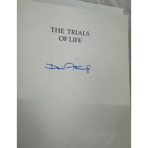 82 - Signed first edition David Attenborough, The trials of Life, Gilberts Evidence by Lofft