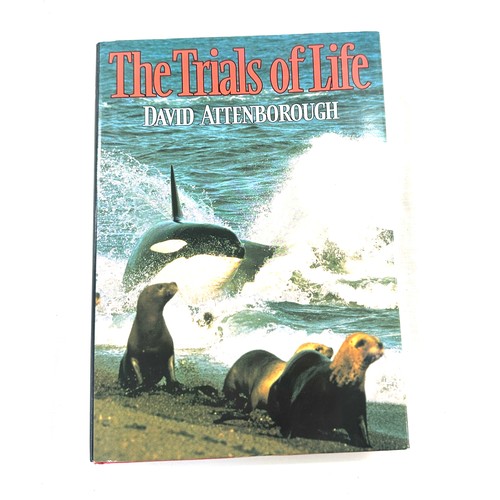 82 - Signed first edition David Attenborough, The trials of Life, Gilberts Evidence by Lofft