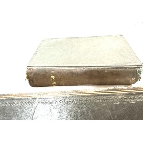 76 - Large antique bible, 1915 small bible