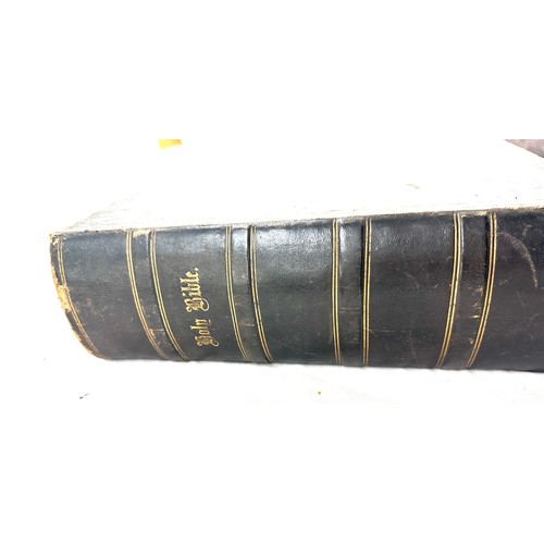 76 - Large antique bible, 1915 small bible