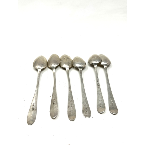 114 - 6 scottish georgian silver tea spoons