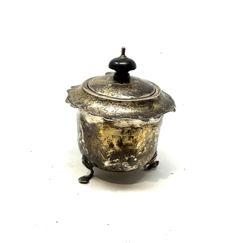 108 - Antique silver tea caddy