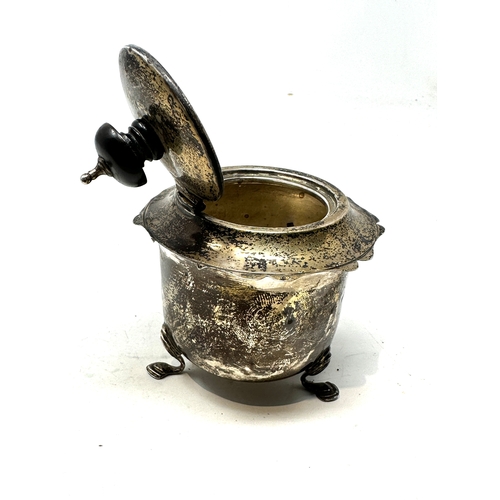 108 - Antique silver tea caddy