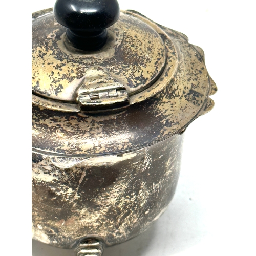 108 - Antique silver tea caddy