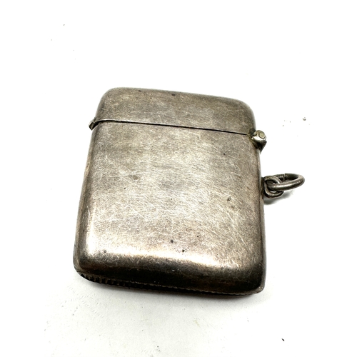 123 - Antique silver vesta case