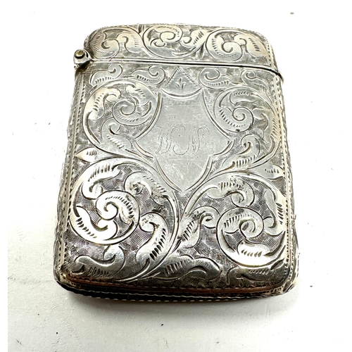 124 - Antique silver vesta case