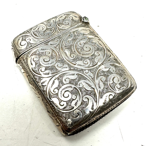 124 - Antique silver vesta case