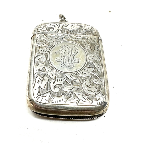 125 - Antique silver vesta case