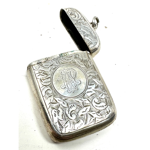 125 - Antique silver vesta case