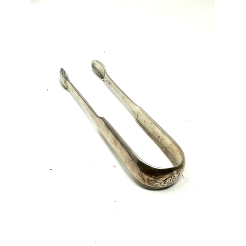 139 - Georgian scottish silver sugar tongs