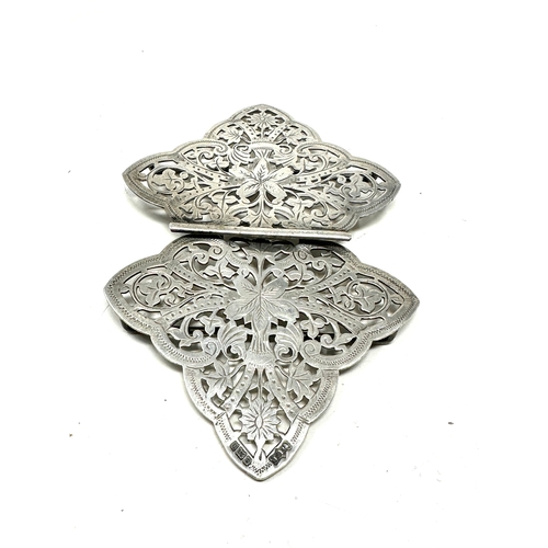 142 - Antique Silver nurses buckle