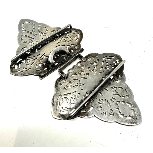 142 - Antique Silver nurses buckle