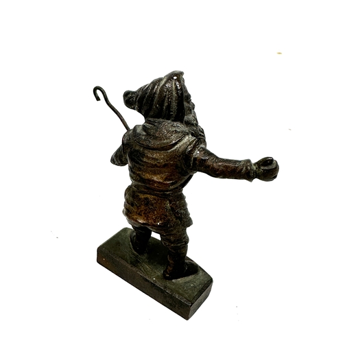 506 - Miniature bronze figure of a bearded man measures approx height 8.5cm