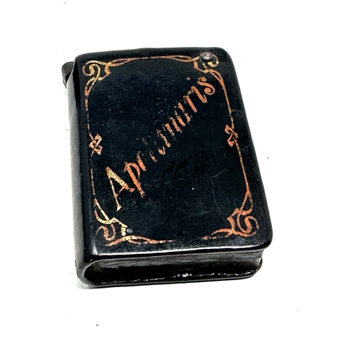 505 - 2 antique novelty vesta cases