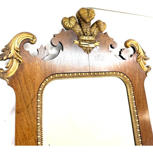9 - Ornate framed mirror, measures approximately 30 inches tall 18.5 wide