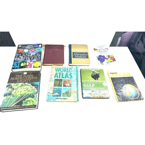 85 - Selection of assorted books includes gardening, golf, bible etc