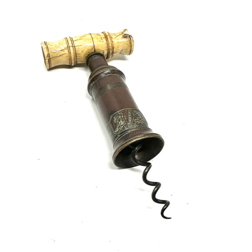 503 - Antique thomason patent brass corkscrew