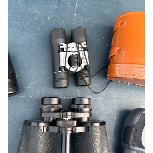 77 - 4 Pairs of binoculars includes miranda 8x32, regent 8x10, folding small binoculars etc