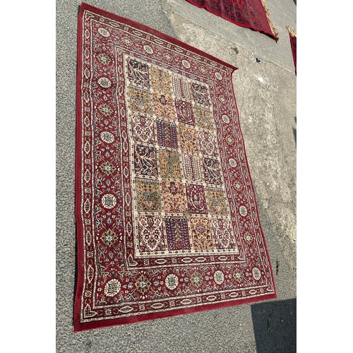 599 - Vintage lounge rug, measures approximately 74 inches long, 53 inches wide