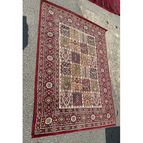 599 - Vintage lounge rug, measures approximately 74 inches long, 53 inches wide