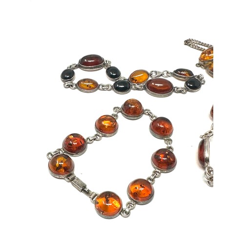 428 - X 4 .925 Amber Bracelets (51g)