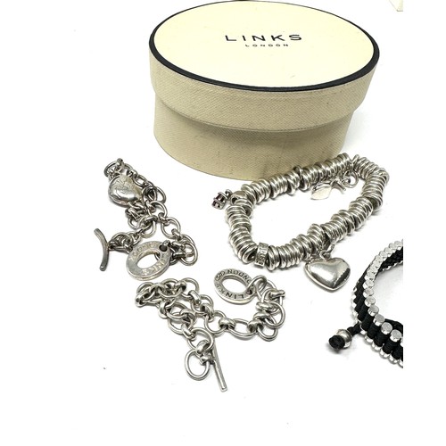 403 - X 4 .925 Links Of London Bracelets (117g)