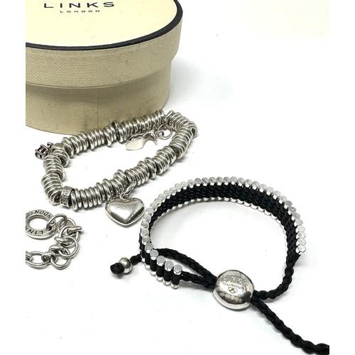 403 - X 4 .925 Links Of London Bracelets (117g)