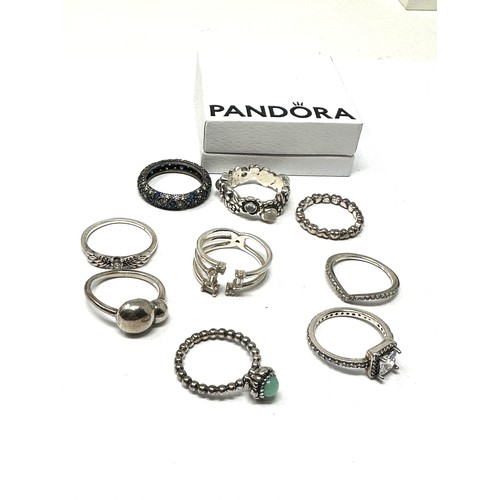 413 - X 9 .925 Pandora Rings (31g)