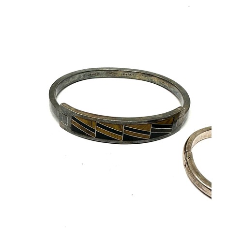 427 - X 2 .925 Gemstone Bangles Inc Mexico (64g)