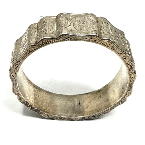 422 - .925 Antique Panel Bangle (43g)