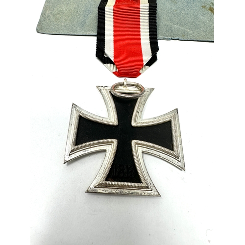 29 - ww2 german iron cross 2nd class & paper packet ring stamp No 3