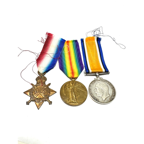 63 - ww1 trio medals to 10849 pte fisher L.N.LANC .R