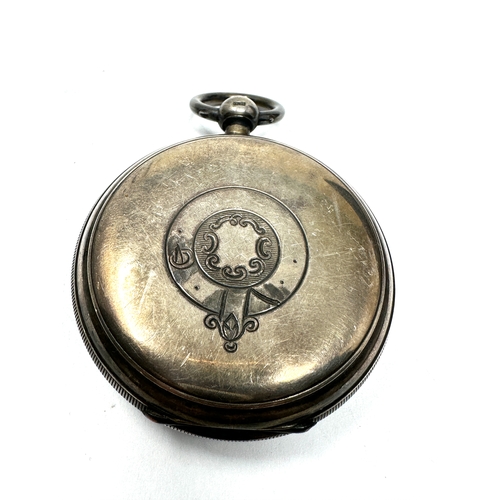 489 - Antique silver open face pocket watch fusee movement by e.wise manchester the watch is ticking