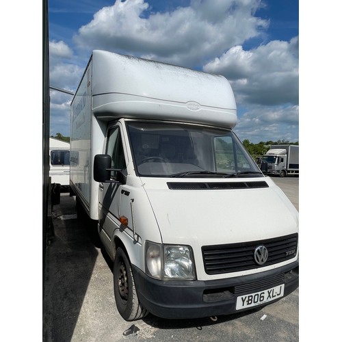 100E - Volkswagen LT 35 Luton van with tail lift , approximate mileage 157,851 miles, YB06 XLJ, MOT until F... 