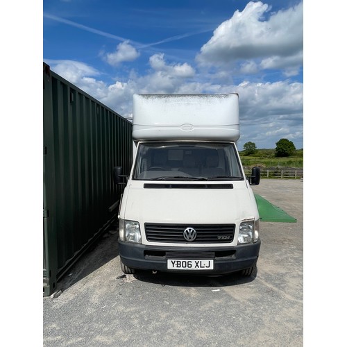 100E - Volkswagen LT 35 Luton van with tail lift , approximate mileage 157,851 miles, YB06 XLJ, MOT until F... 