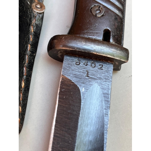 86 - German ww2 K98 bayonet marked 44 FNJ produced by Alexander Coppel gmbh Solingen length 40.5cm