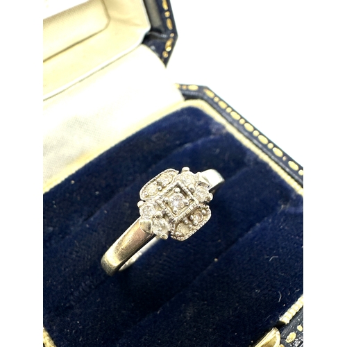 160 - 9ct white gold diamond ring 2.3g 0.10ct diamonds