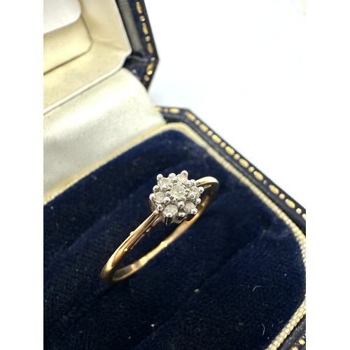 163 - 9ct gold  diamond ring 1.4g