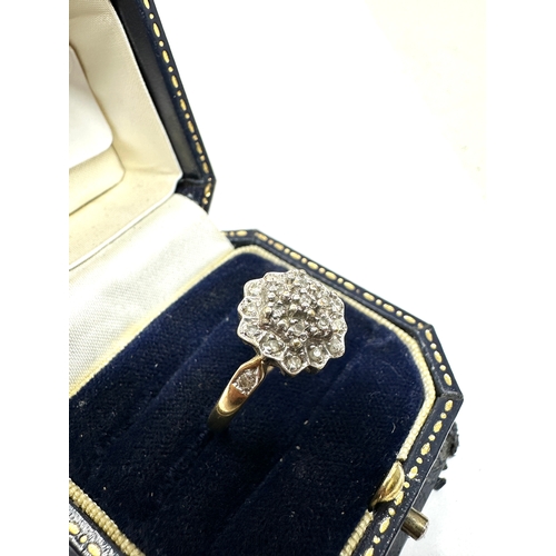 168 - 9ct gold diamond ring 3.8g 0.20ct diamonds