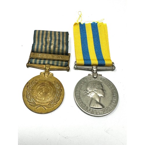 29 - ER.11 Korea medal pair to 22448985 pte w.williams welsh reg