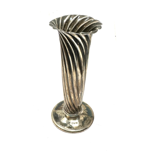 115 - Antique silver posy vase height 13.5cm