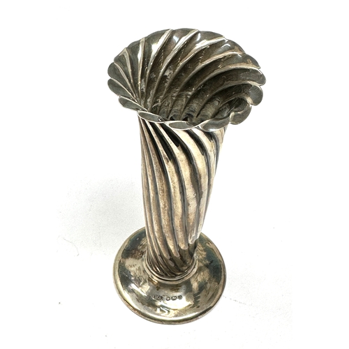 115 - Antique silver posy vase height 13.5cm