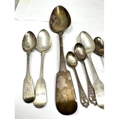 76 - Selection of scottish & irish silver spoons 180g