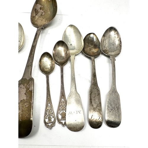 76 - Selection of scottish & irish silver spoons 180g