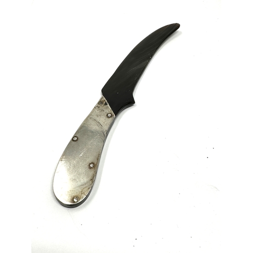 57 - Silver & horn blade letter opener