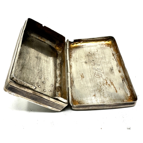 107 - Antique dutch silver snuff / pill box